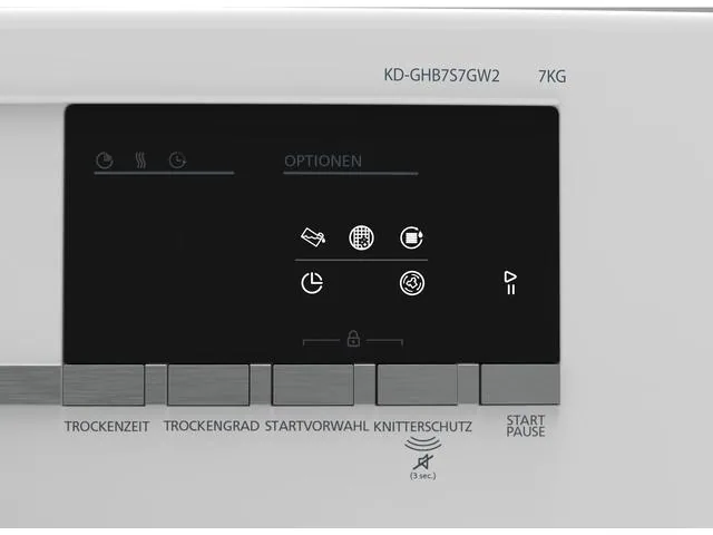 SHARP KD-GHB7S7GW2-CH - Wärmepumpentrockner  (7 kg, Weiss)
