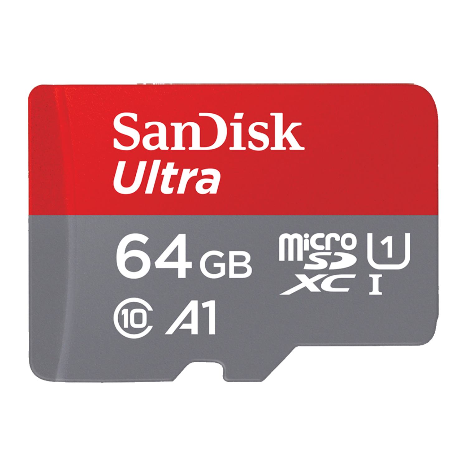 Tarjeta Micro SDXC - SanDisk Ultra, 64 GB, 100 MB/s, UHS-I, A1, C10, U1 Adaptador SD, Multicolor
