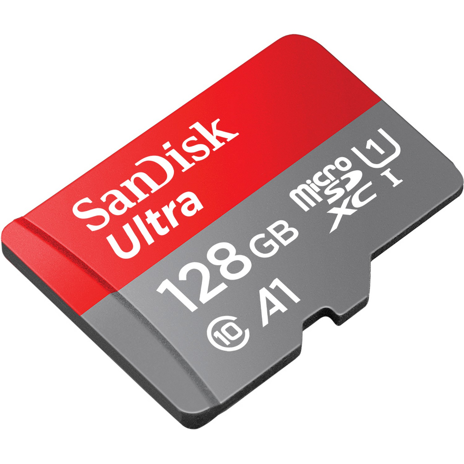 Tarjeta MicroSDXC - SanDisk Ultra, 128 GB, 100 MB/s, UHS-I, A1, C10, U1 Adaptador SD, Multicolor
