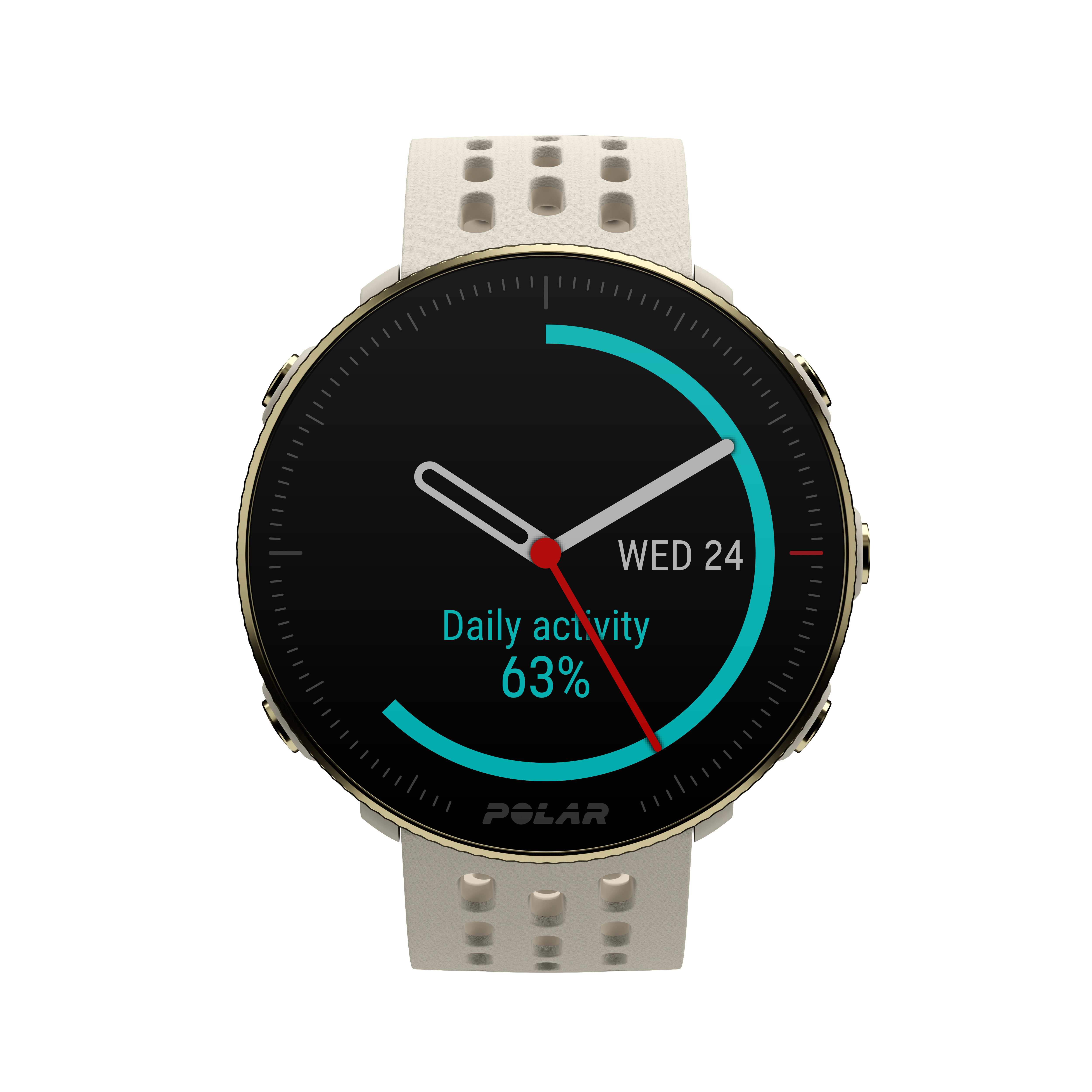POLAR Vantage M2 Fitnesstracker Glasfaserverstärktes Polymergehäuse Silikon, 130 - 210 mm, Gold/Champagner