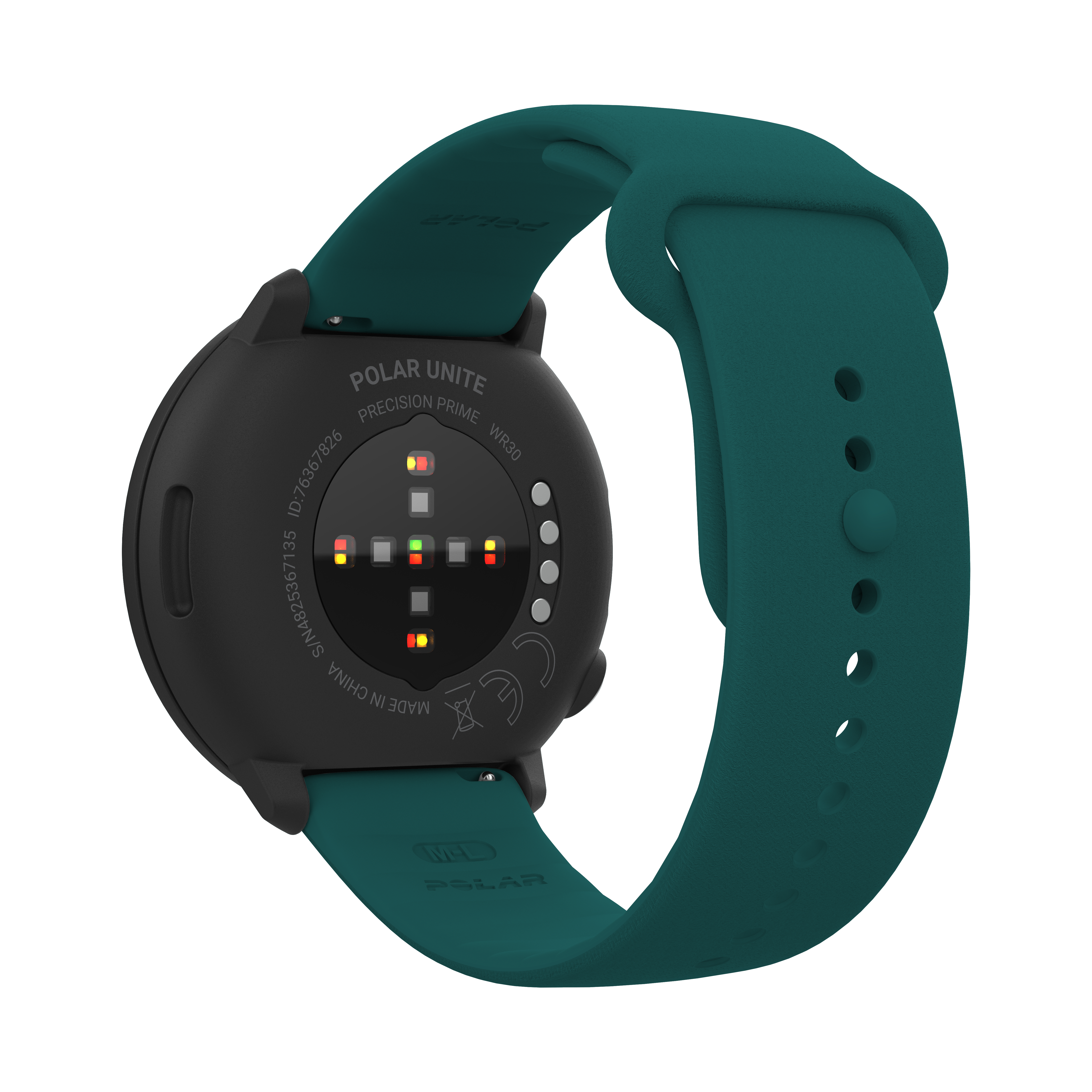 POLAR Unite Smartwatch Glasfaserverstärktes Polymergehäuse Silikon, 130 - 210 mm, Petrol