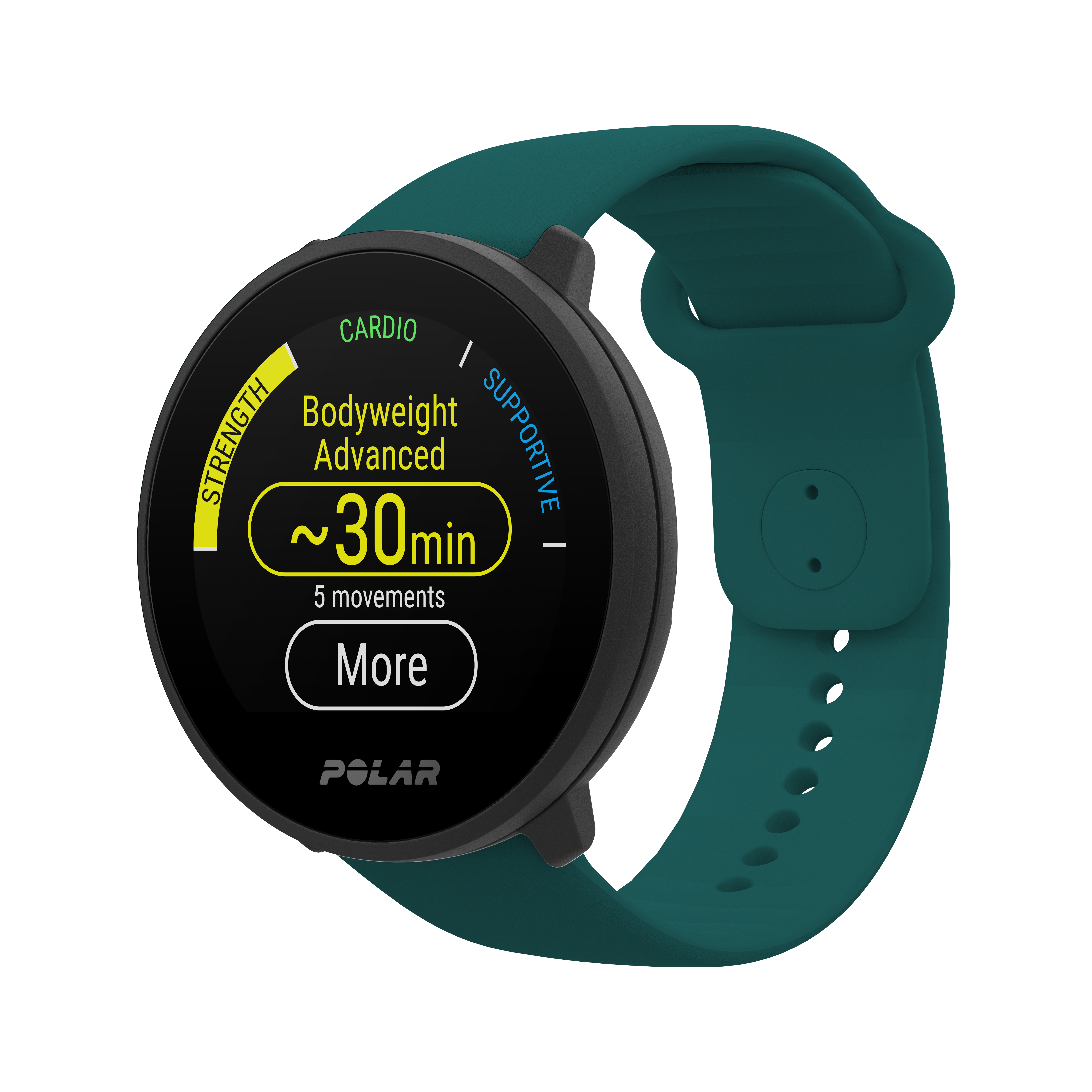 POLAR Unite Smartwatch Glasfaserverstärktes Polymergehäuse Silikon, 130 - 210 mm, Petrol