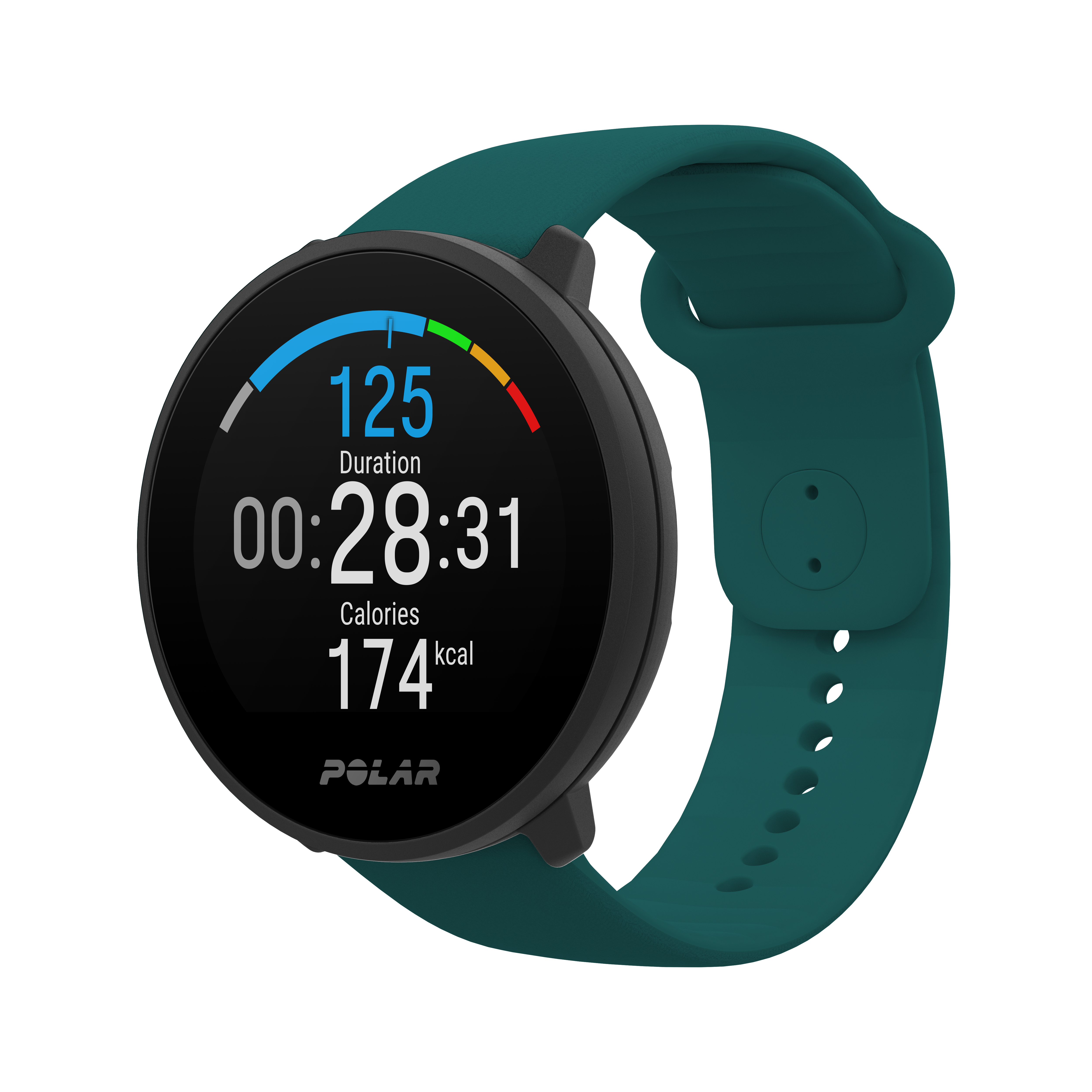 POLAR Unite Smartwatch Glasfaserverstärktes Polymergehäuse Silikon, 130 - 210 mm, Petrol