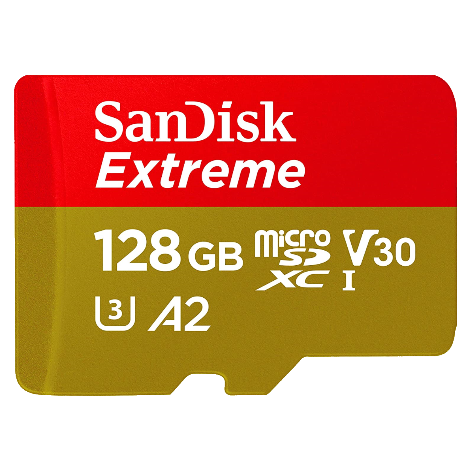 Tarjeta Micro SDXC - SanDisk Extreme, 128 GB, 160 MB/s, UHS-I, U3, V30, A2, Clase 10, Adaptador SD, Multicolor