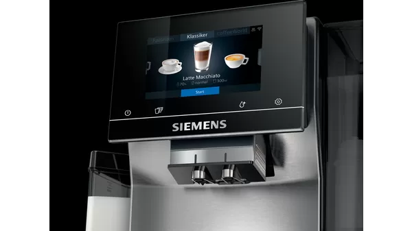 SIEMENS  Machine expresso (TQ707R03) - Machine expresso full automatique - Récipient à lait intégré - Noir