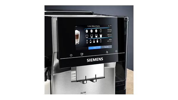SIEMENS  Machine expresso (TQ707R03) - Machine expresso full automatique - Récipient à lait intégré - Noir
