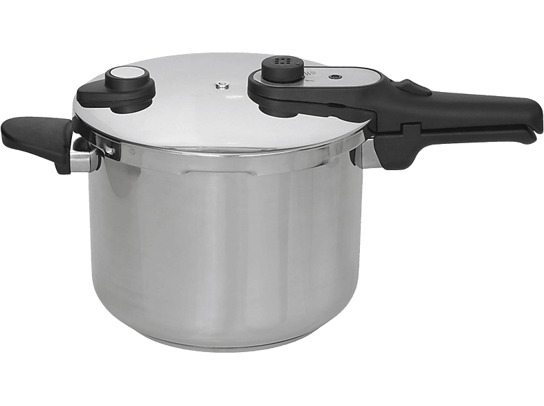 Olla express - Jata HOLL2228, 24 cm, 8 litros, 3 sistemas de seguridad, Inox