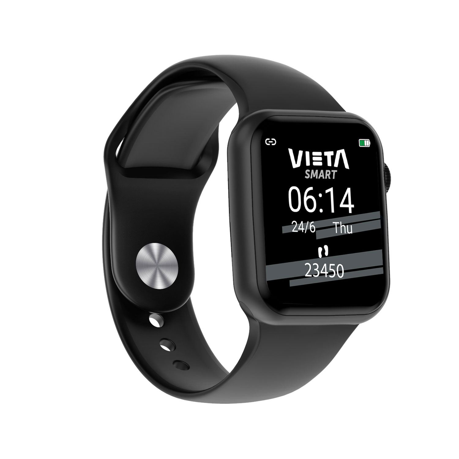 Smartwatch - Vieta Pro Beat 4, Bluetooth, Resistente al agua, IP67, Autonomía 3 días, Negro