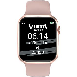 Smartwatch - Vieta Pro Beat 4, Bluetooth, Resistente al agua, IP67, Autonomía 3 días, Rosa