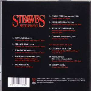 Rückseite einer Musik-CD. Mit Titellisten, Bandnamen und Albumtitel.