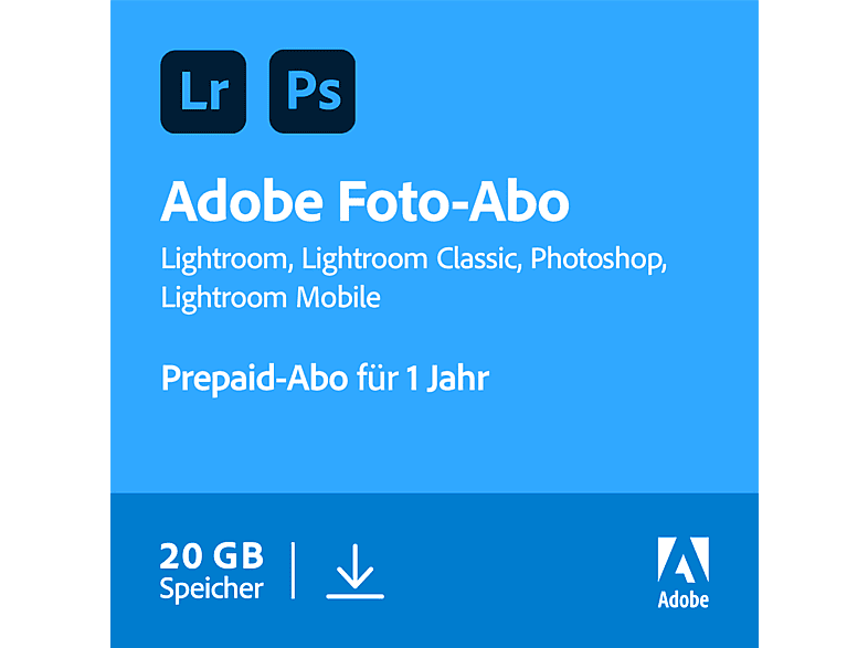 adobe creative cloud photography plan 20gb include