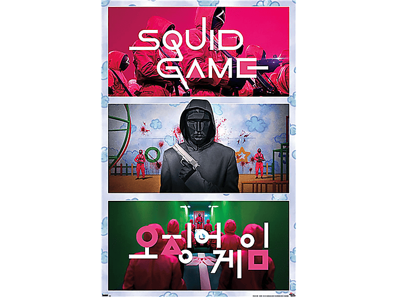 TRENDS INTERNATIONAL USA Squid Poster Netflix Collage Poster Game Großformatige