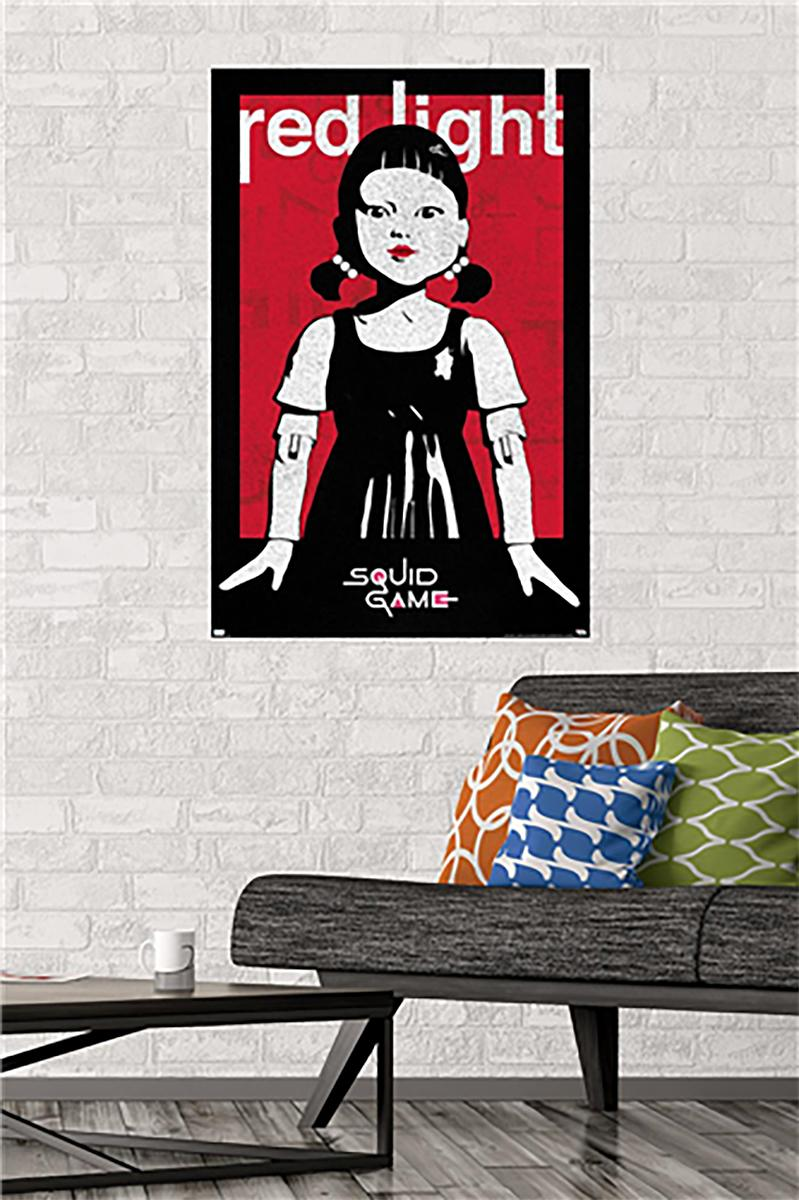 TRENDS INTERNATIONAL USA Squid Game Poster Red Light Netflix Großformatige Poster