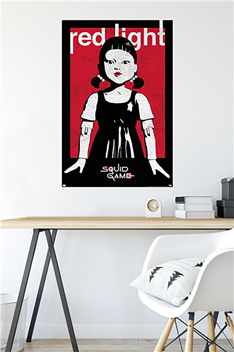 TRENDS INTERNATIONAL USA Squid Game Poster Red Light Netflix Großformatige Poster