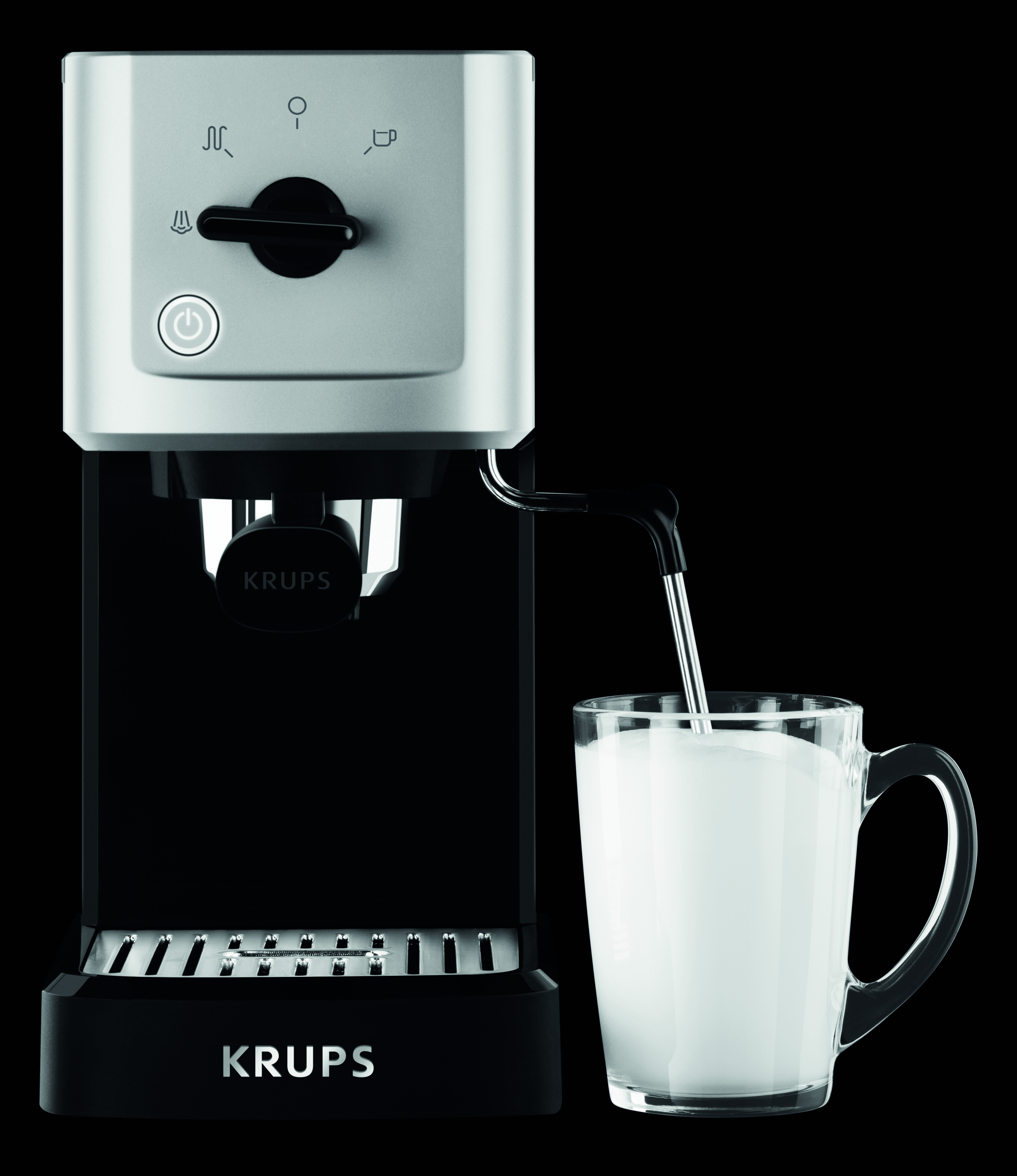 KRUPS XP3440 Calvi Espressomaschine Schwarz/Edelstahl