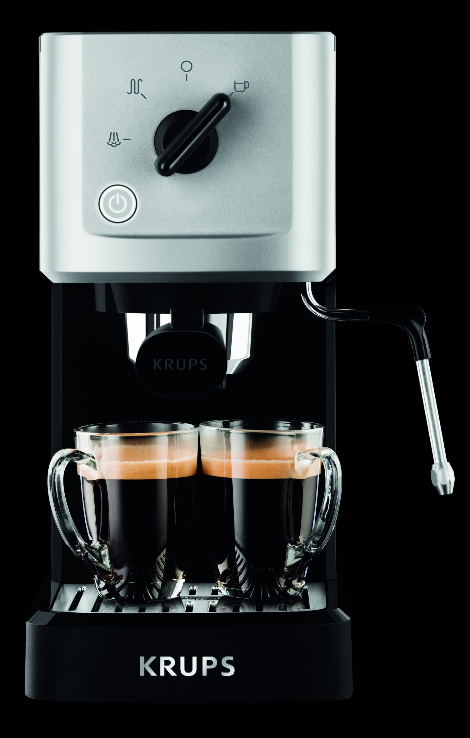 KRUPS XP3440 Calvi Espressomaschine Schwarz/Edelstahl