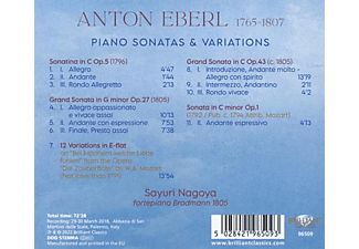 Sayuri Nagoya - Eberl:Piano Sonatas And Variations  - (CD)