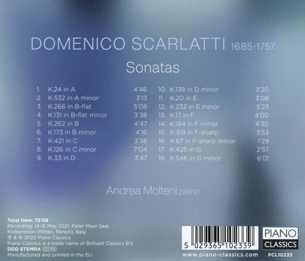 Andrea Molteni - ScarlattiSonatas  - (CD)