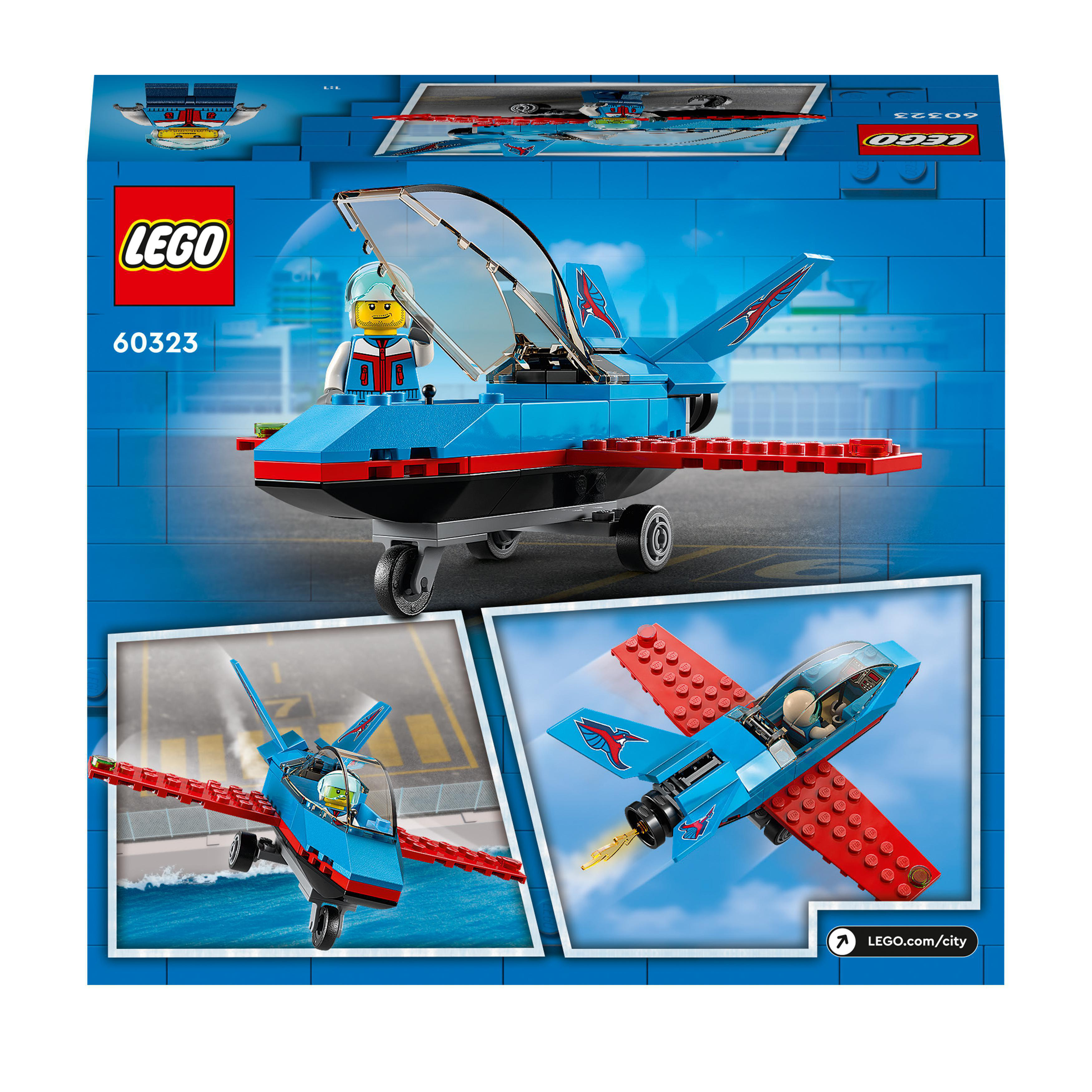 LEGO City 60323 Bausatz, Mehrfarbig Stuntflugzeug