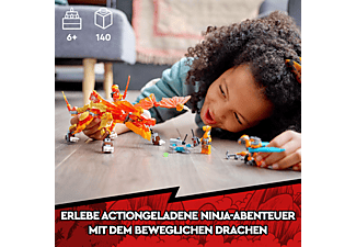 LEGO NINJAGO 71762  c Kais Feuerdrache EVO Bausatz, Mehrfarbig