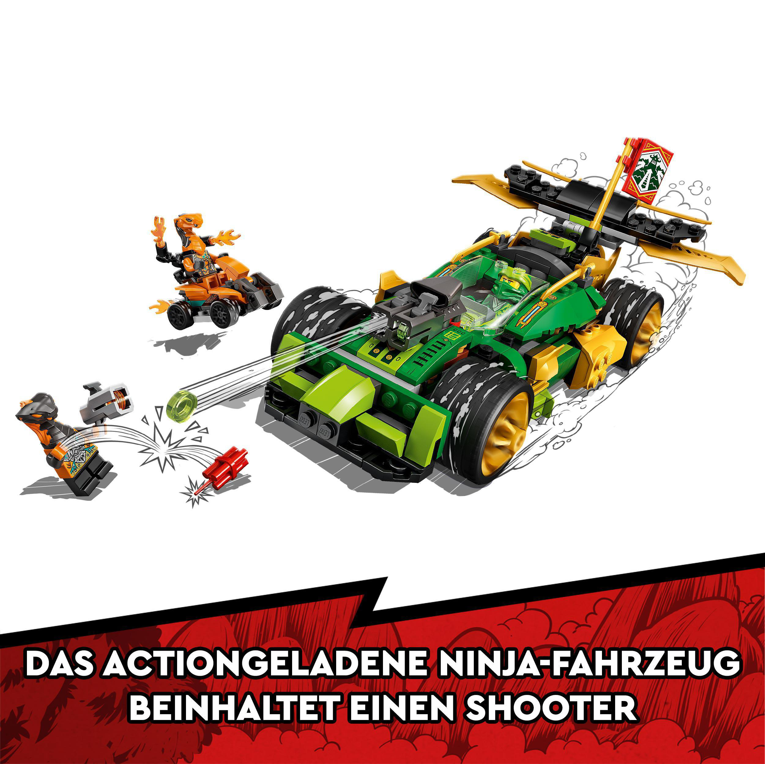 EVO Rennwagen Bausatz, LEGO 71763 Mehrfarbig NINJAGO Lloyds
