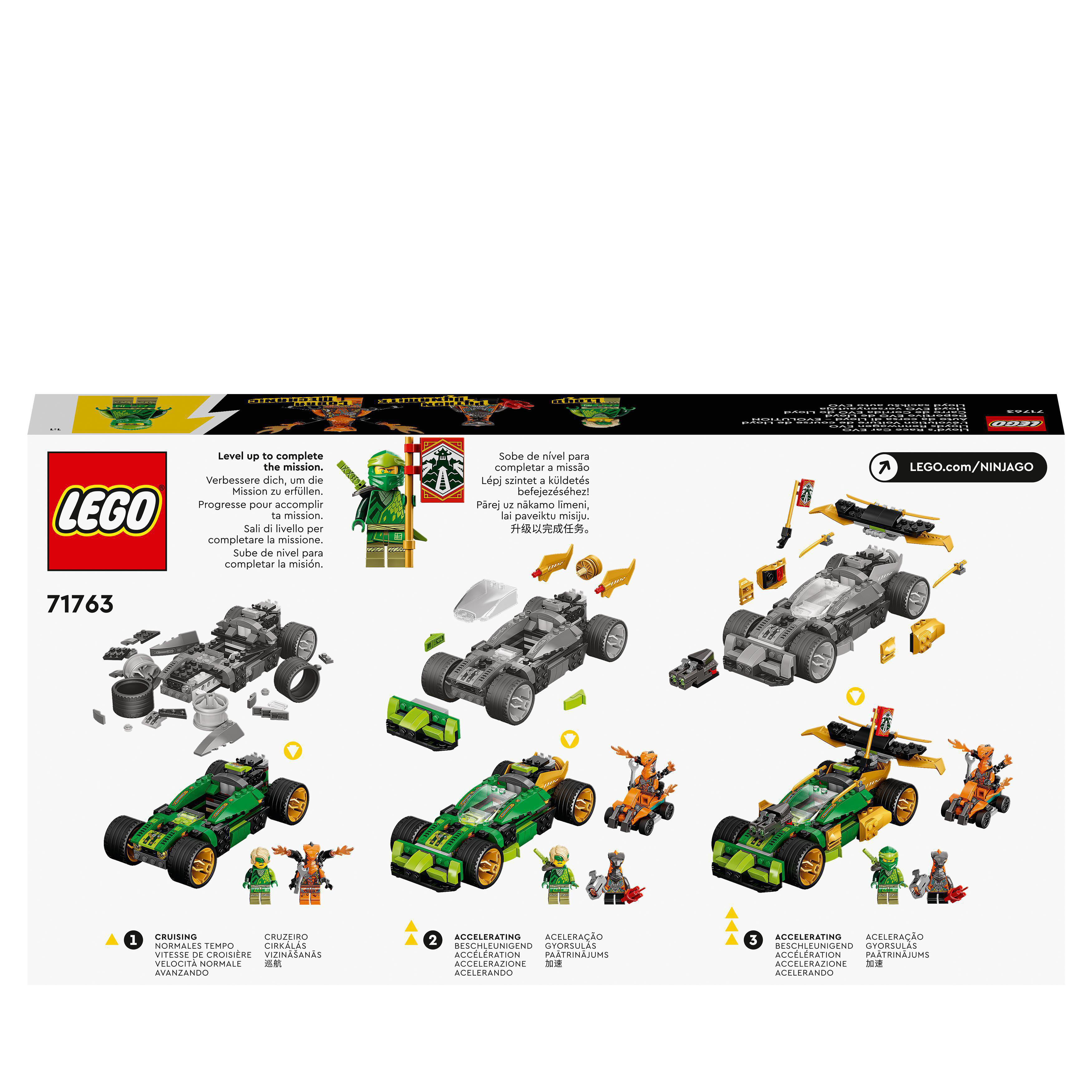 EVO Rennwagen Bausatz, LEGO 71763 Mehrfarbig NINJAGO Lloyds