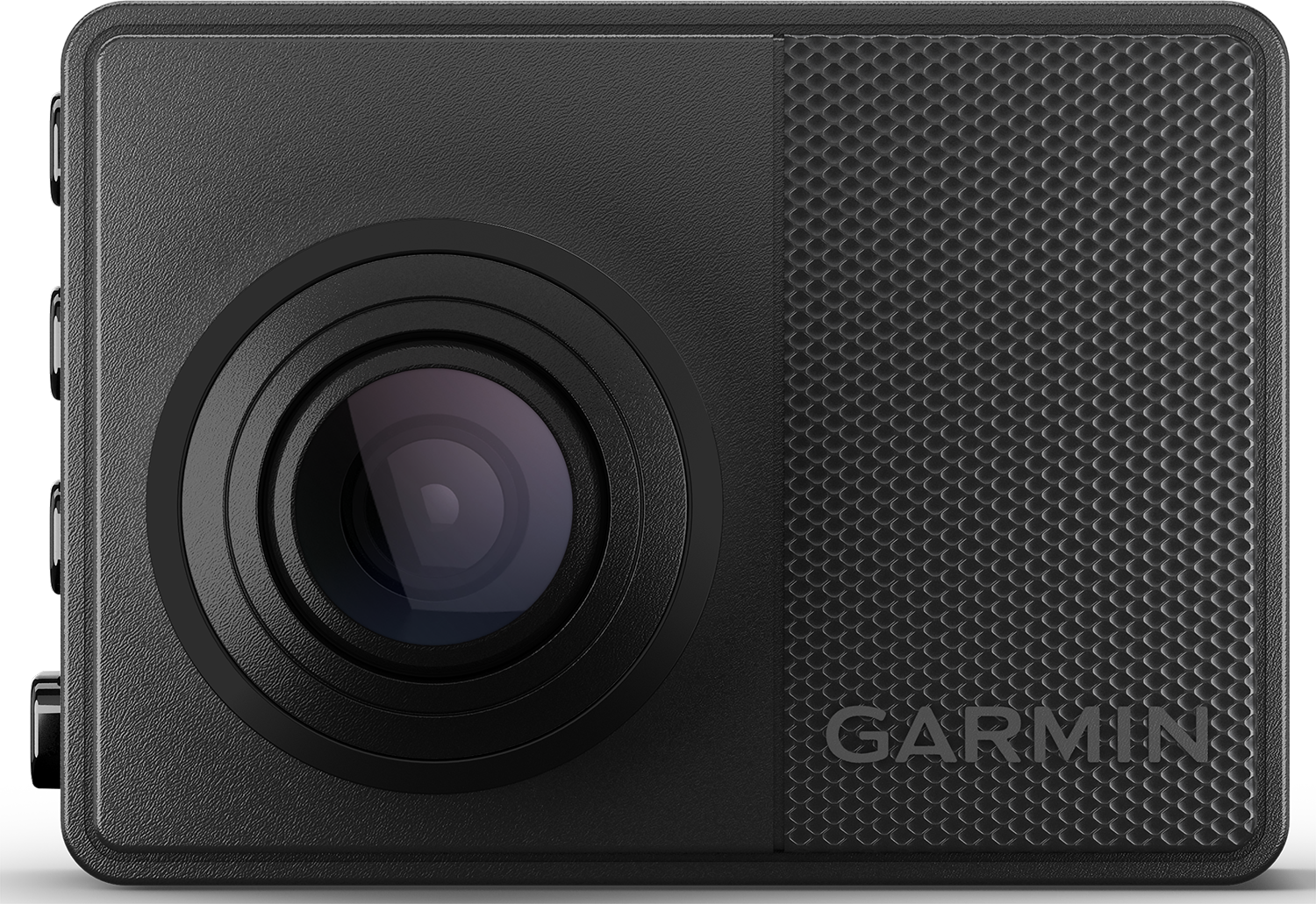Zwarte Garmin action camera met lens en merknaam aan de voorkant.