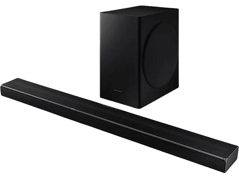 REACONDICIONADO Seminuevo Muy bueno Barra de Sonido - Samsung 2020 HW-Q60T, DolbyDigital 5.1, Q Symphony, Subwoofer inalámbrico, Negro