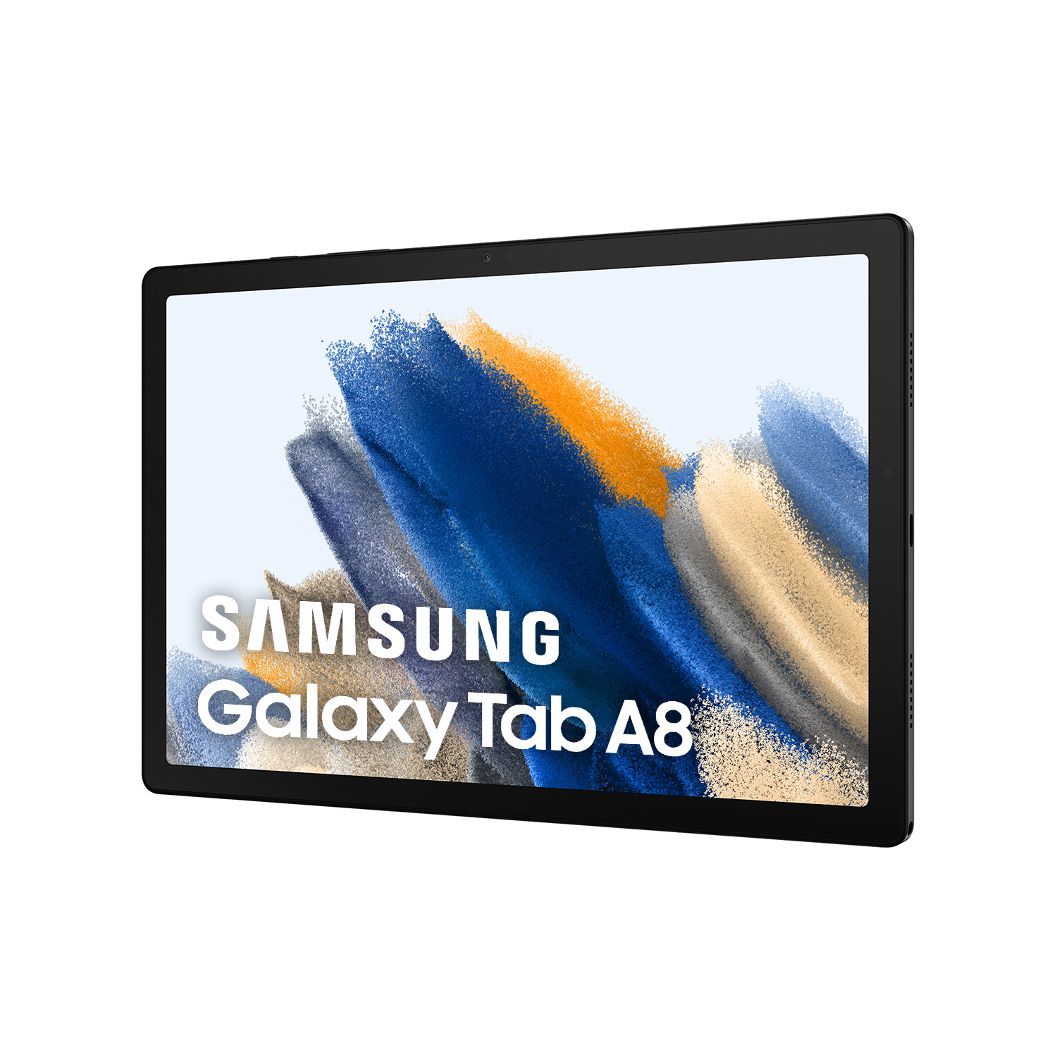 Una tableta con fondo blanco y el título Samsung Galaxy Tab A8.