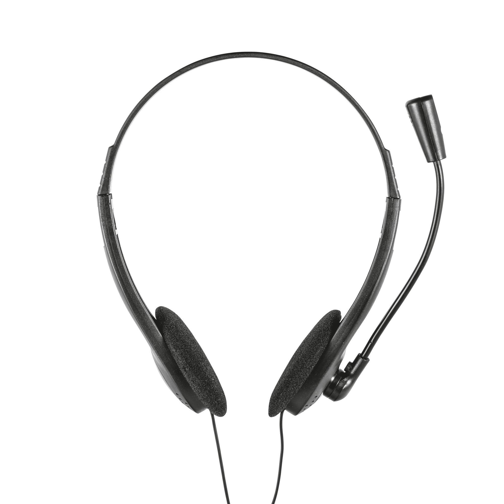 TRUST Primo On-ear Headset mit - Schwarz mm Klinke 3.5
