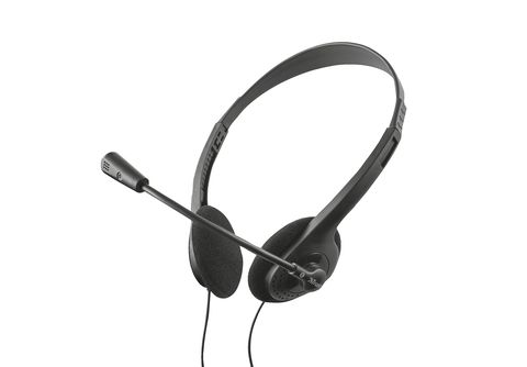 TRUST Primo On-ear 3.5 Klinke mm - MediaMarkt Schwarz mit Headset Schwarz Headset 