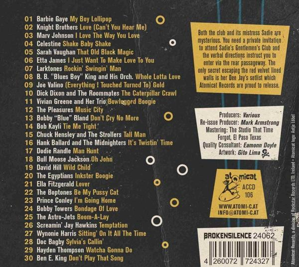 VARIOUS - Sadie's Gentlemen's Club Vol. 1 - Lover  - (CD)