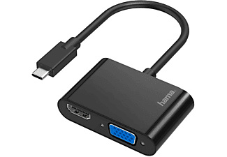HAMA 200313 Video-adapter 2-in-1 USB-C UHD