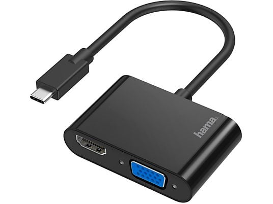 HAMA 200313 Video-adapter 2-in-1 USB-C UHD