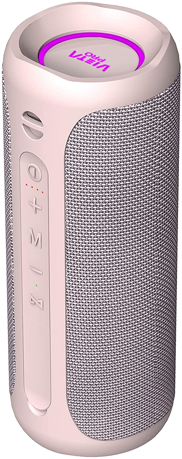 Altavoz inalámbrico - Vieta Pro Goody 2, True Wireless, 12h, 25 W, IPX7, FM, Rosa