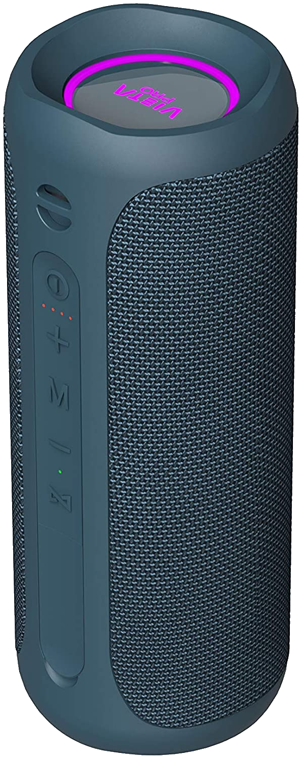 Altavoz inalámbrico - Vieta Pro Goody 2, True Wireless, 12h, 25 W, IPX7, FM, Azul