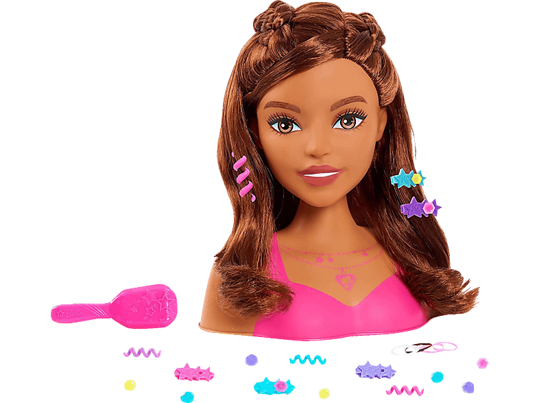 JUST PLAY Barbie small Stylinghead - braunes Haar Spielset Mehrfarbig
