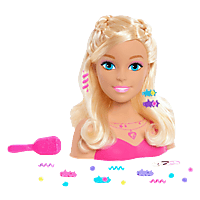 JUST PLAY Barbie small Stylinghead | blondes Haar Spielset Mehrfarbig