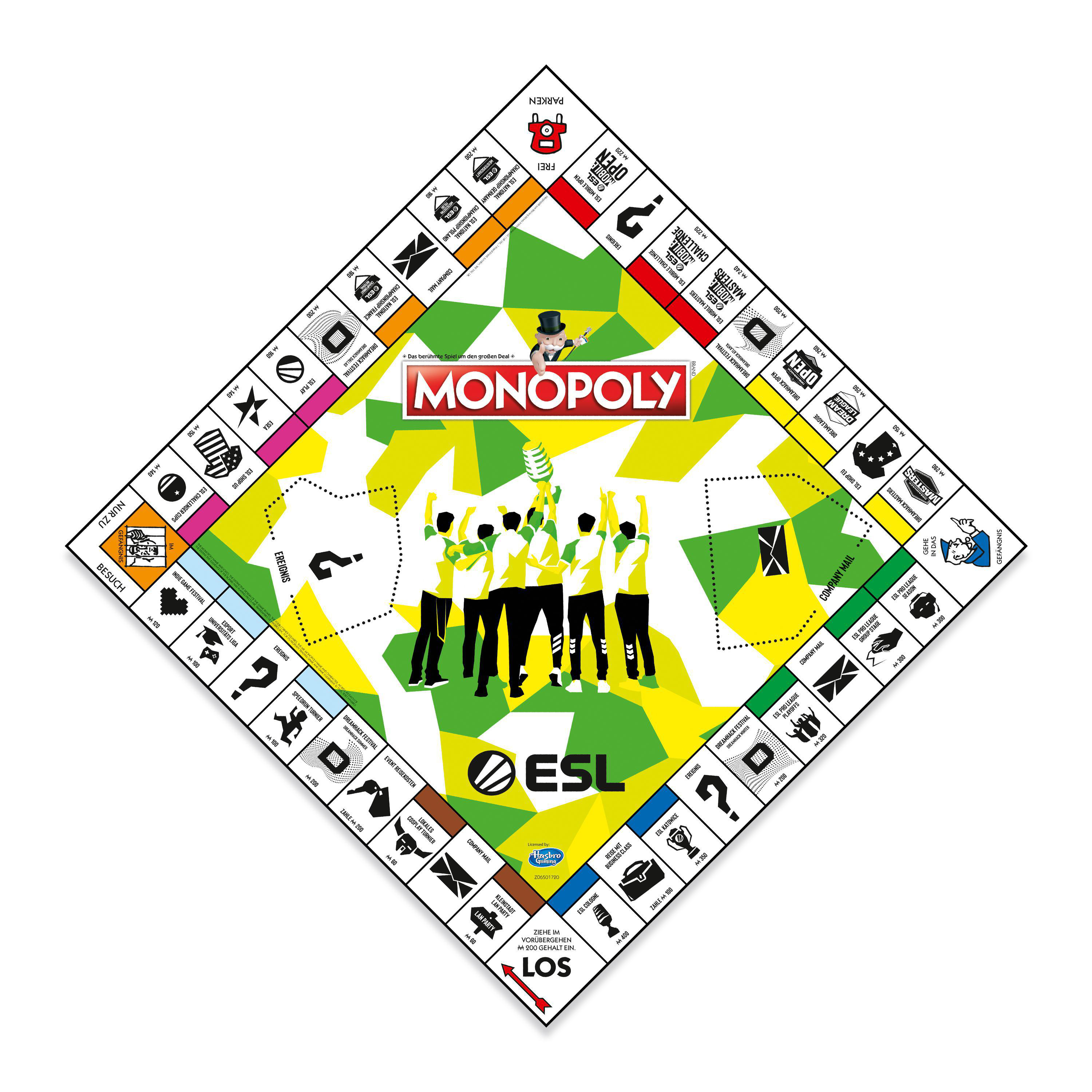 WINNING MOVES Monopoly - E-Sports ESL Gesellschaftsspiel Mehrfarbig