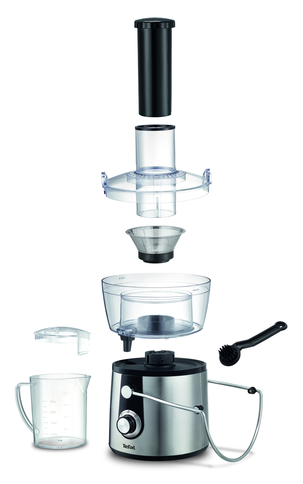 TEFAL Juice Express ZE550D 800W Katı Meyve Sıkacağı Inox