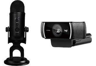 BLUE MICROPHONES Streamer Set - Webcam + Mikrofon (Schwarz)