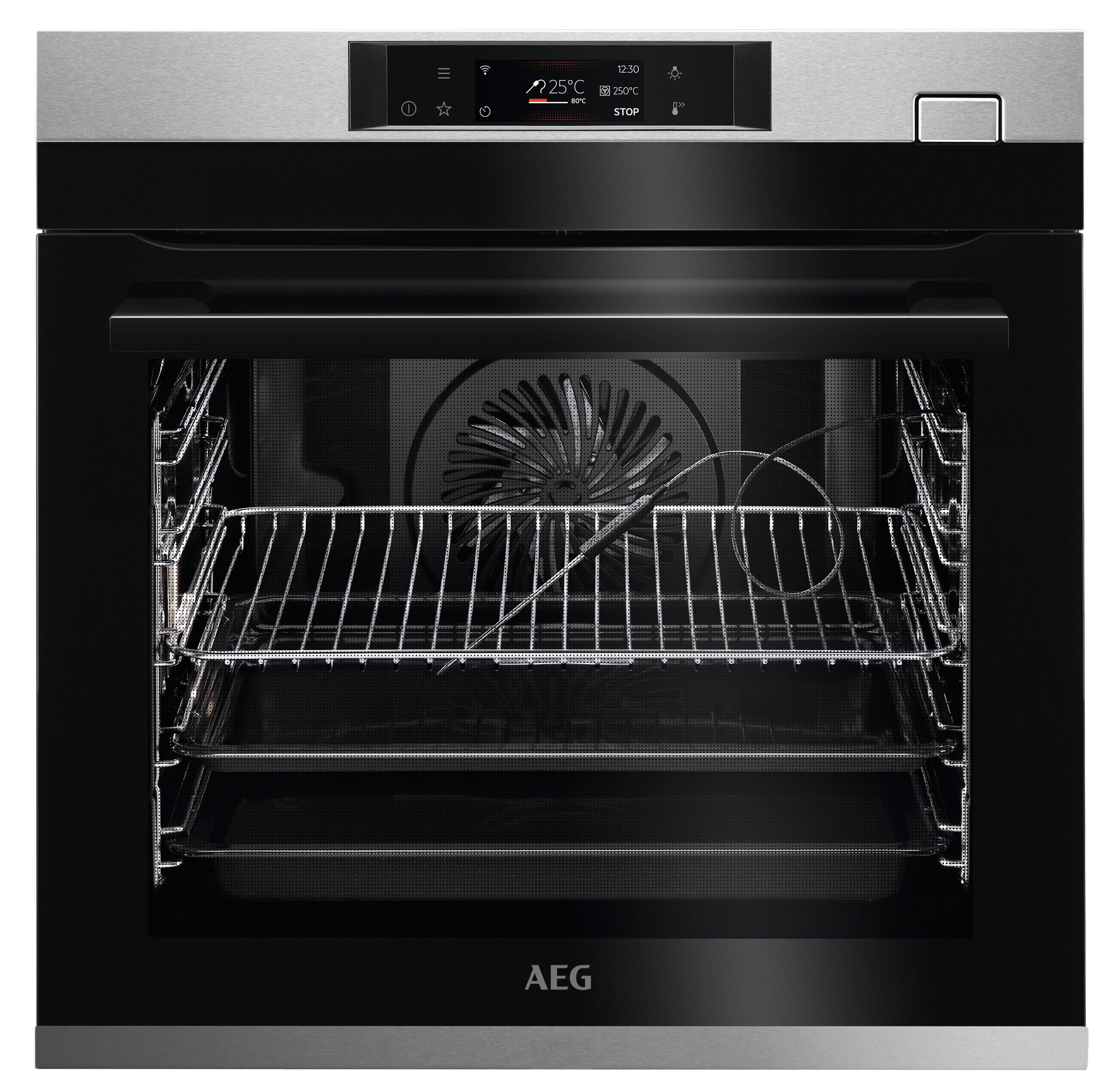AEG BCO7881V2, Backofen (Einbaugerät, 70 l, 595 mm breit), Dampfgarfunktion