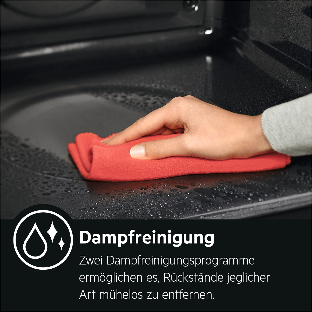 AEG BCO7881V2, Backofen (Einbaugerät, 70 l, 595 mm breit), Dampfgarfunktion