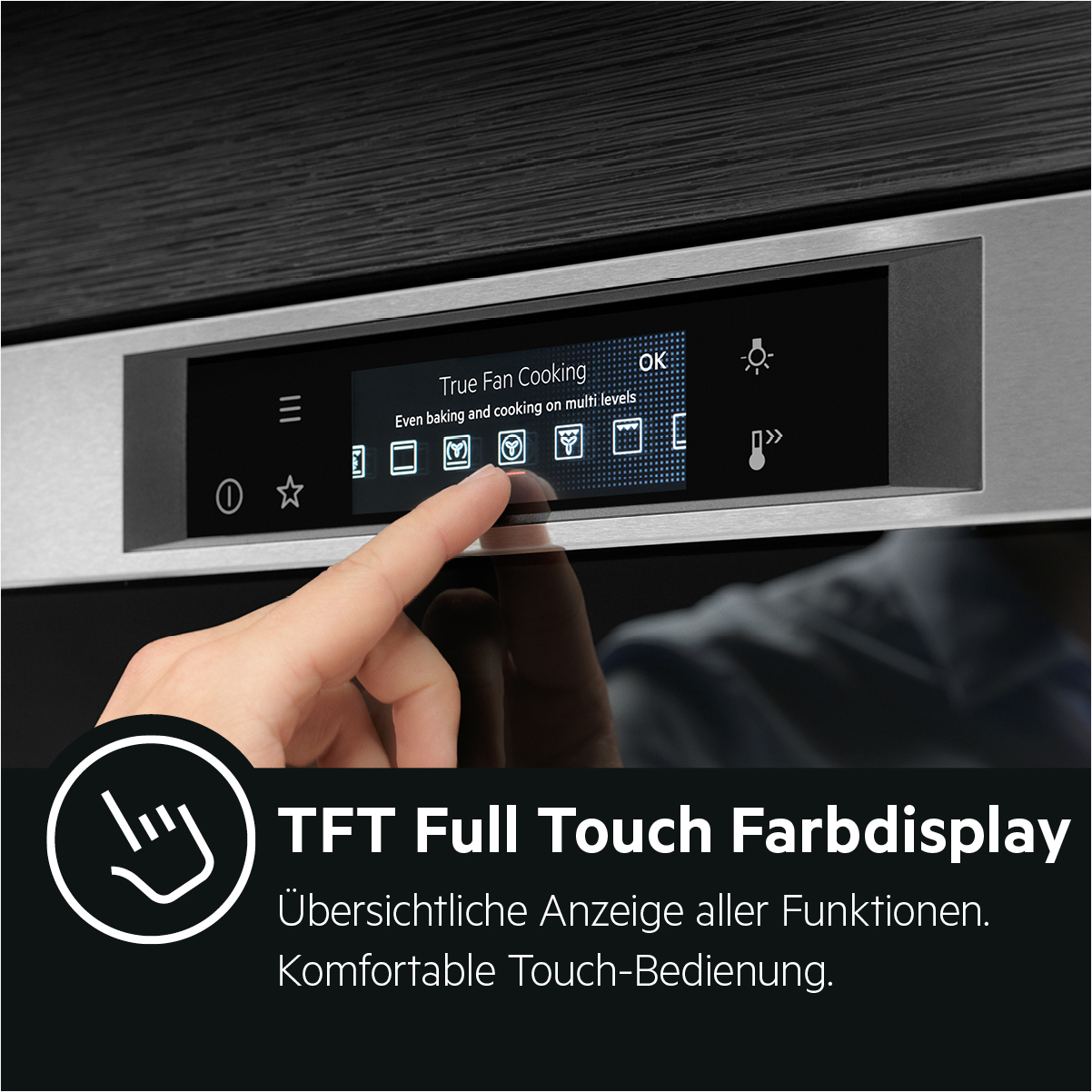 AEG BCO7881V2, Backofen (Einbaugerät, 70 l, 595 mm breit), Dampfgarfunktion