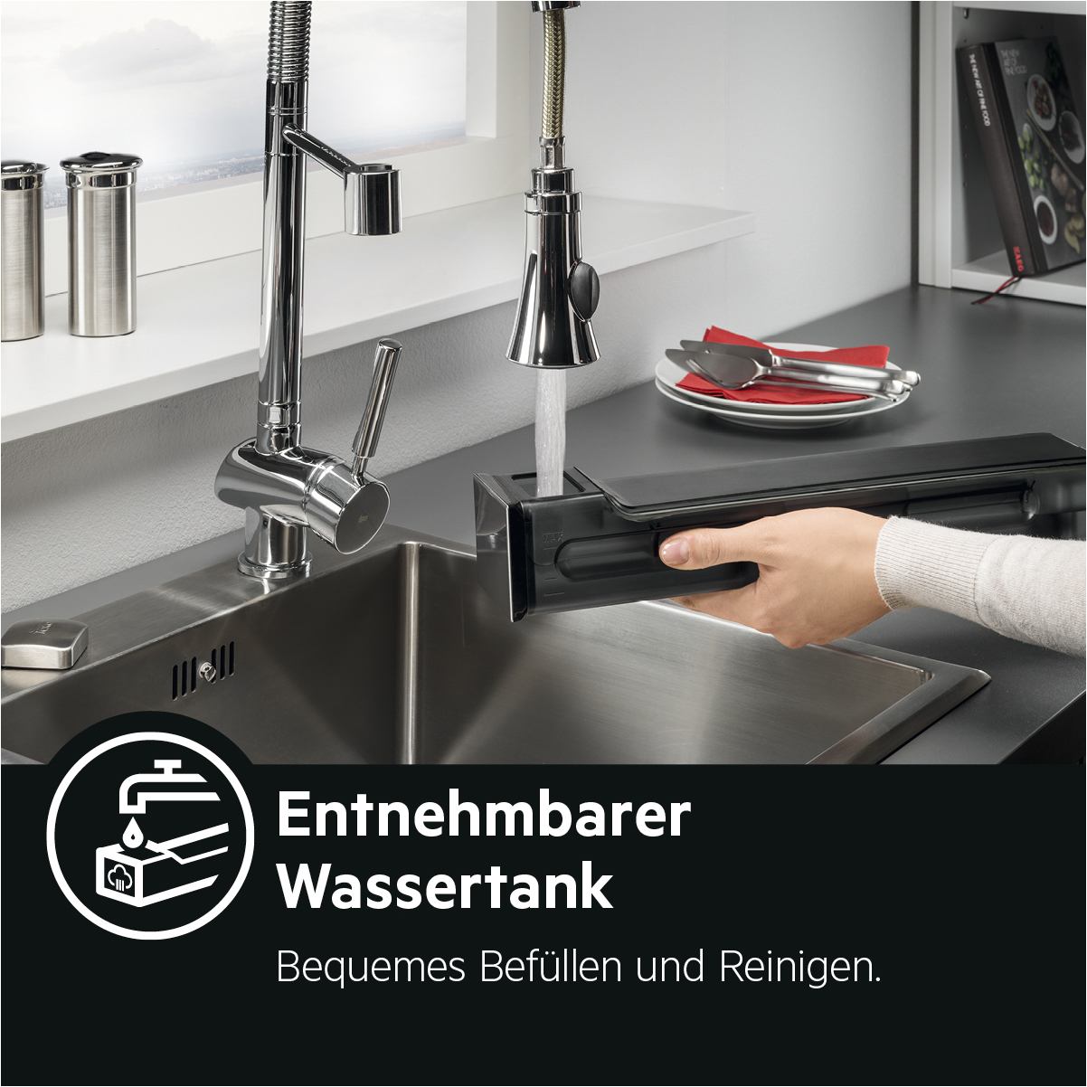 AEG BCO7881V2, Backofen (Einbaugerät, 70 l, 595 mm breit), Dampfgarfunktion