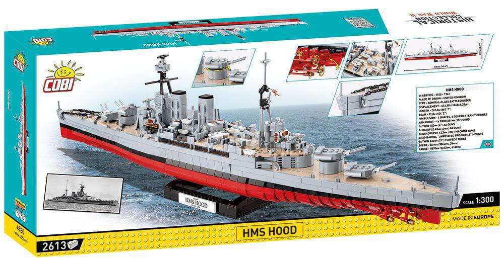 Mehrfarbig COBI Bausatz, HOOD HMS