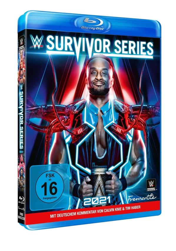 Blu-ray-Box-Set. Survivor Series 2021 Cover. Zeigt einen Wrestler und den Titel.