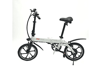 Bicicleta eléctrica - SK8 eBike Beetle, 250W, Plegable, 25km/h, Blanco
