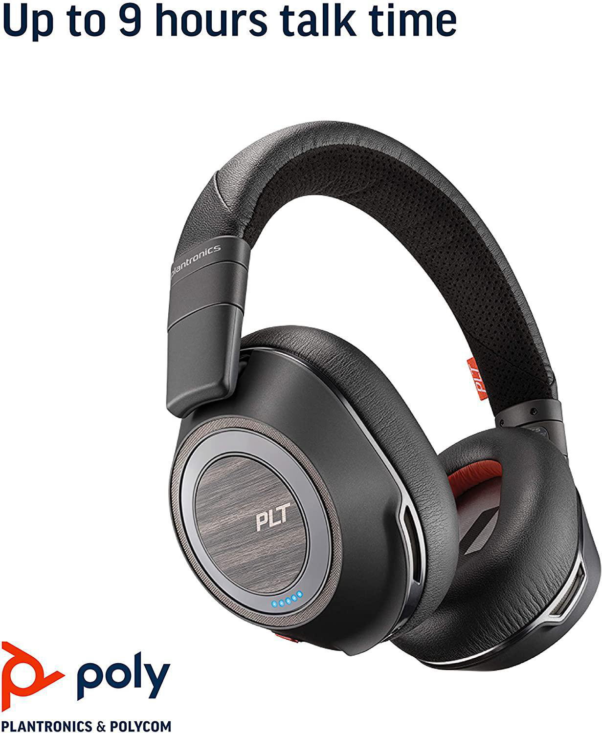 POLY Voyager 8200 UC, Over-ear Headset Bluetooth Schwarz