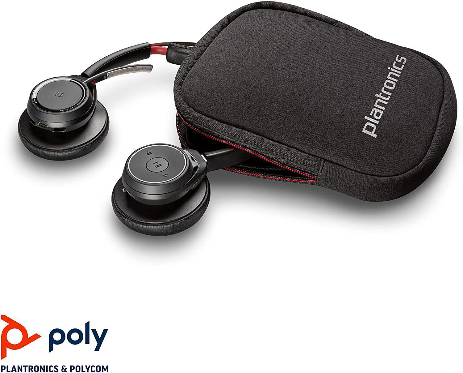 Focus Bluetooth POLY UC Schwarz Headset B825-M, Over-ear Voyager